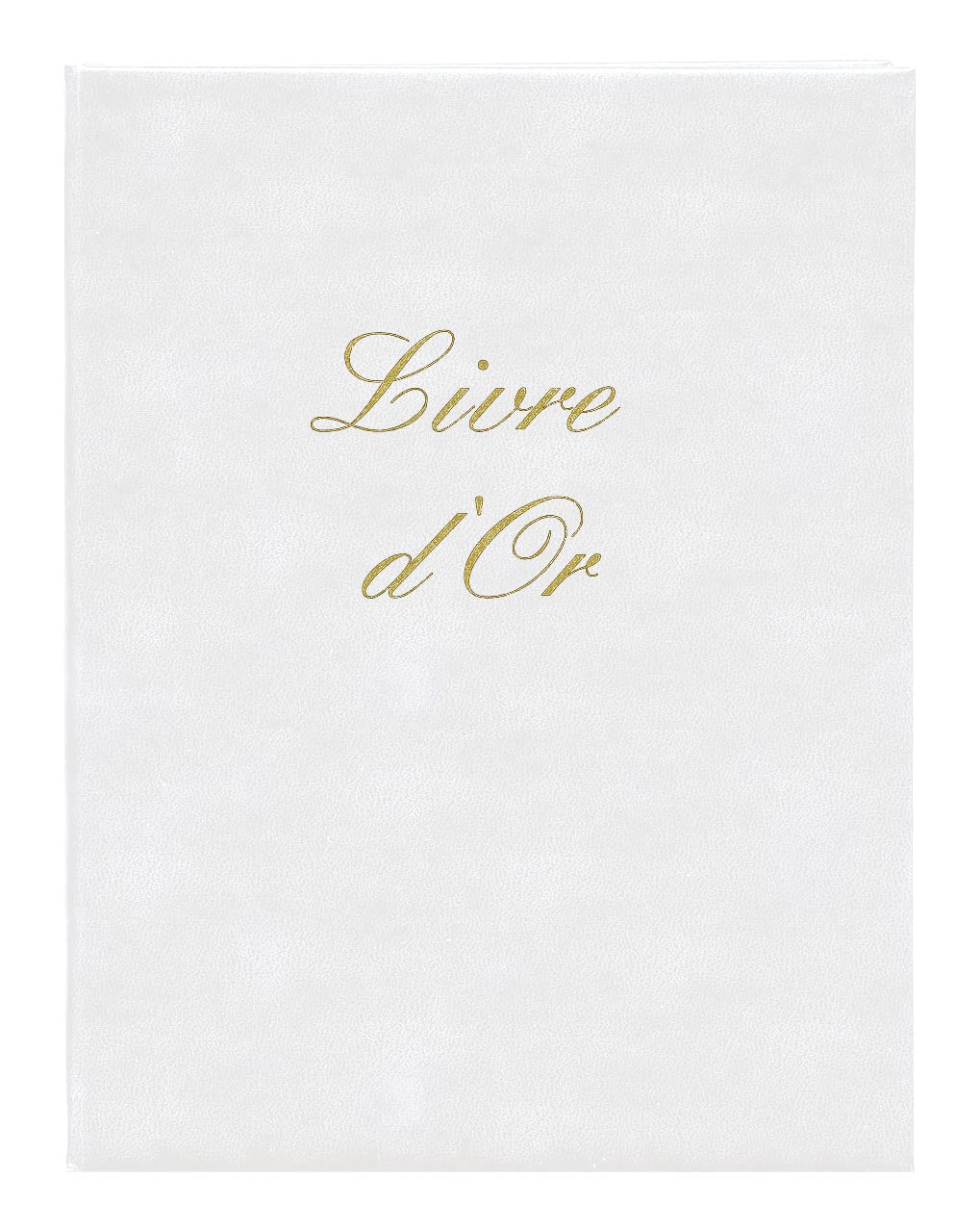 Ref: 5400 - Livre d'Or Blanc 297x210  - 148 Pages. Papier blanc avec tranche or