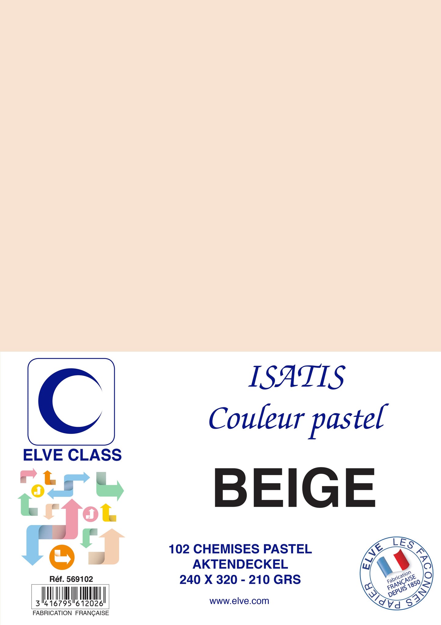 102 Chemises Isatis Beige - Ref: 569102