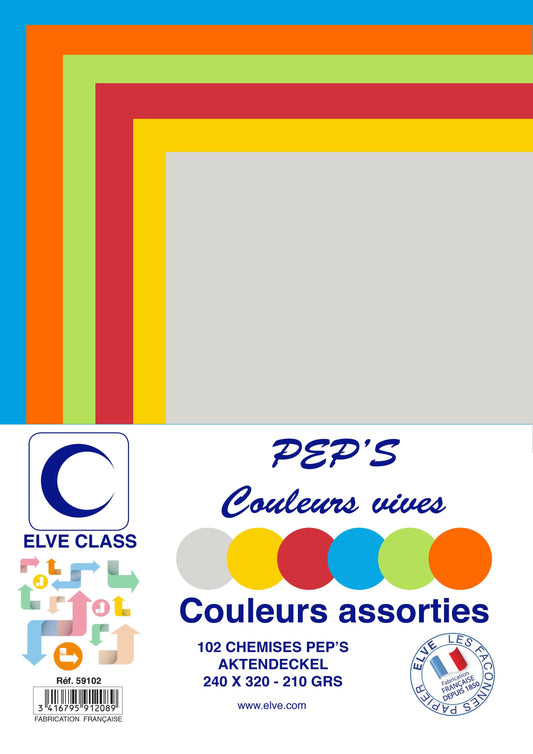 102 Chemises Pep's 6 couleurs assorties - Ref: 59102