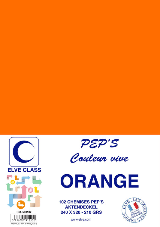 102 Chemises Pep's Orange - Ref : 593102