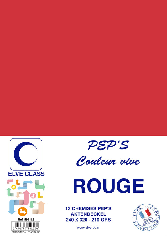 12 Chemises Pep's Rouge - Ref: 597112