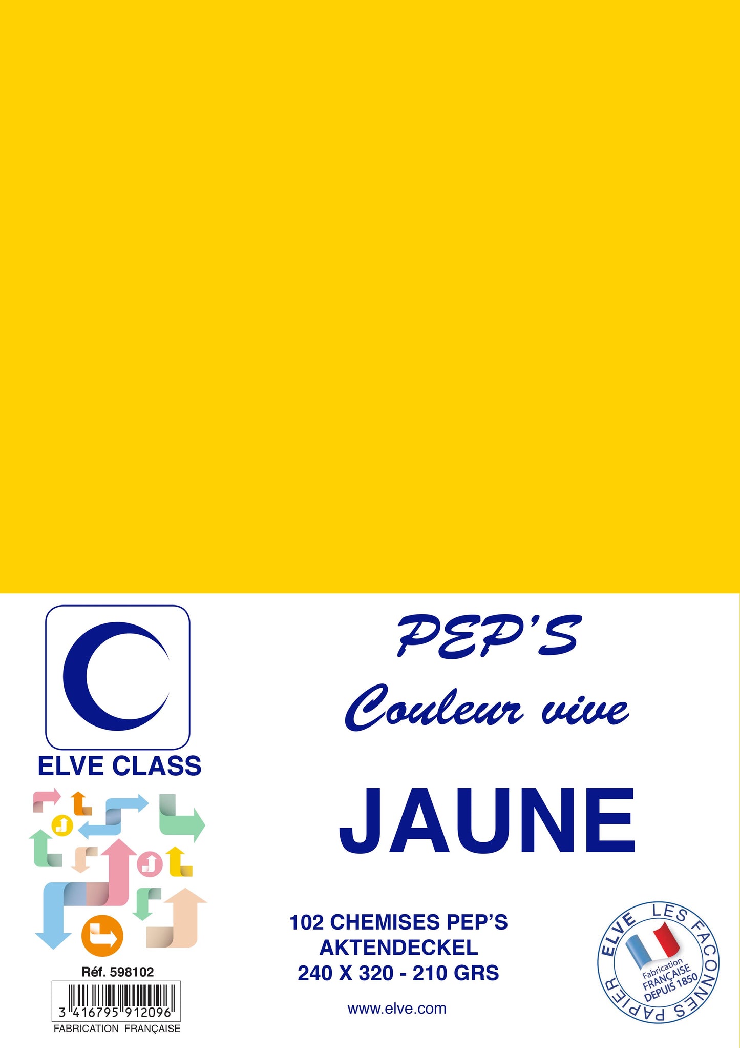 102 Chemises Pep's Jaune - Ref: 598102