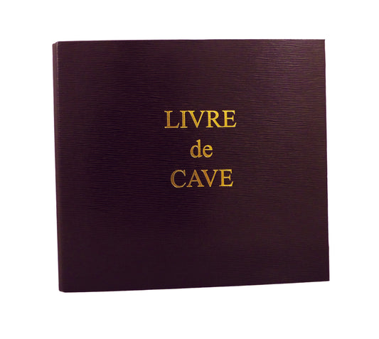 Ref: 609 - Livre de Cave Bordeaux à anneaux avec recharge - 230 x 245 - 92 pages. Papier ivoire impression encre bordeaux