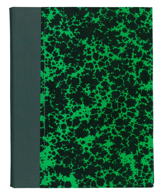 Ref: 61022 - Registre marbré Annonay vert ligné 230x180- 200 pages