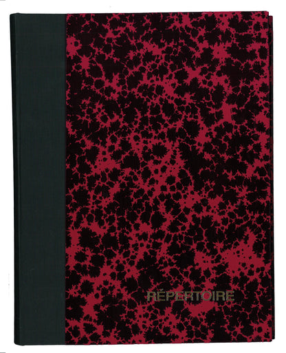 Ref: 61052 - Registre marbré Annonay Journal  230x180 200 pages - non foliotées