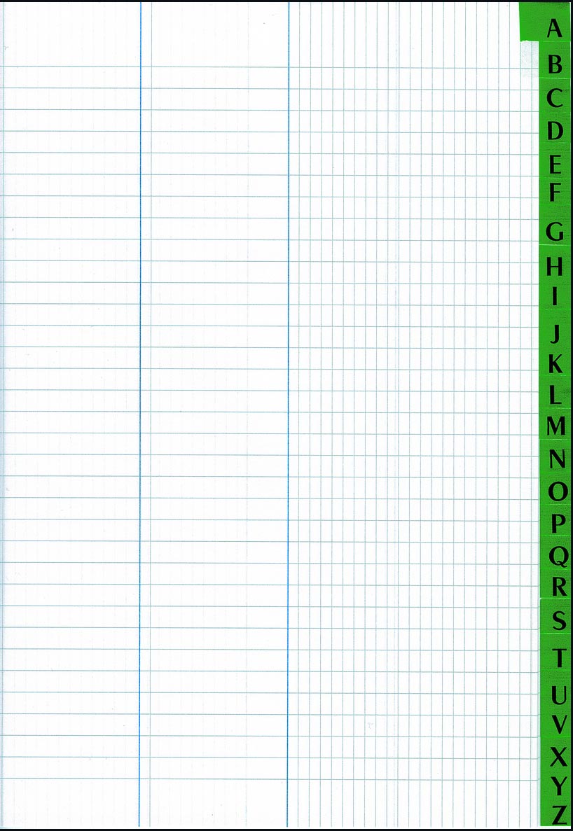 Ref: 61062 - Registre marbré Annonay Répertoire  230x180 200 pages - non foliotées