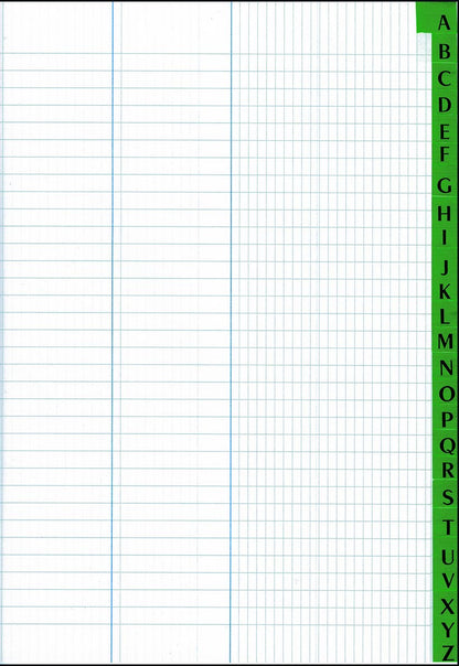 Ref: 61062 - Registre marbré Annonay Répertoire  230x180 200 pages - non foliotées