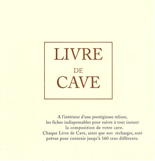 Recharge livre de cave - Ref : 61