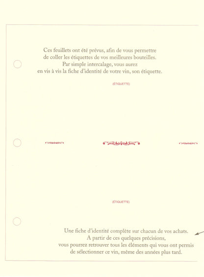 Recharge livre de cave - Ref : 61