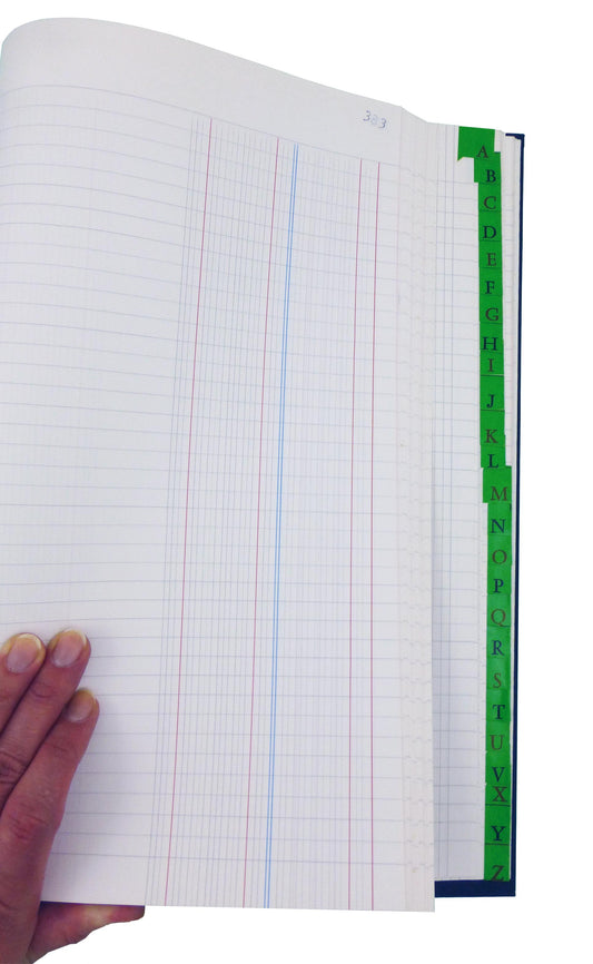 Registre journal avec répertoire de fin - Ref: 71462