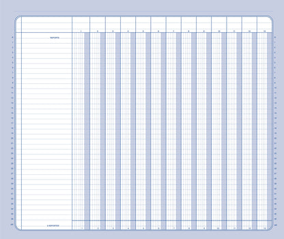 Ref: 84131 - Piqûre "13 colonnes par page" - 250 x 320 - 100 pages - vendu par 5