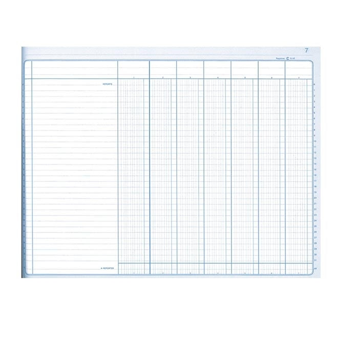 Ref: 884071 - Piqûre "7 colonnes par page" - 250 x 320 - 80 pages
