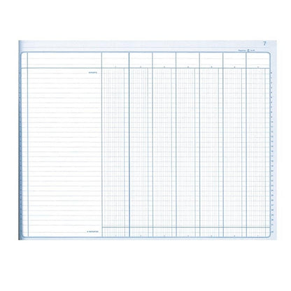 Ref: 884071 - Piqûre "7 colonnes par page" - 250 x 320 - 80 pages