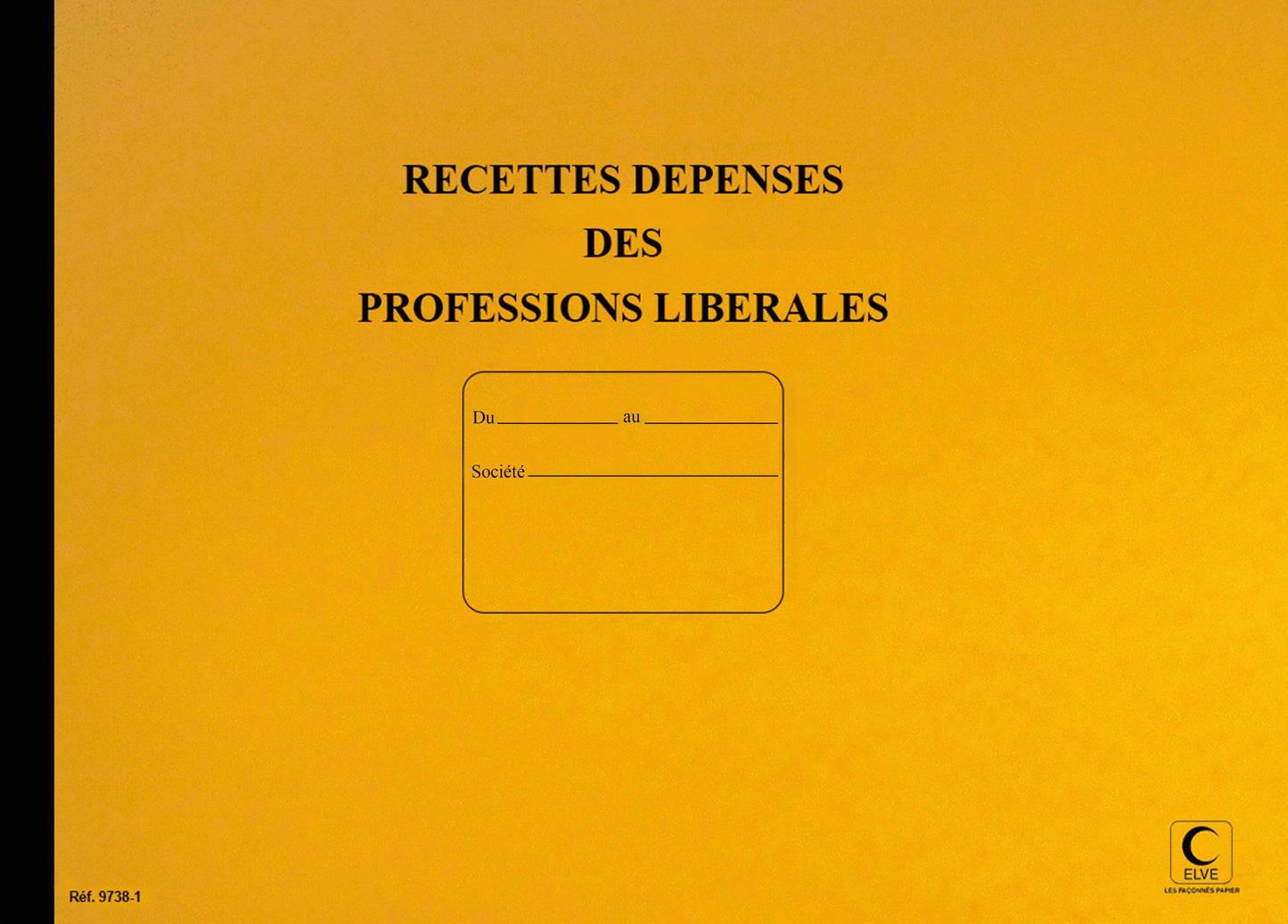 Ref: 97381 - Piqûre "Journal Recettes-dépenses pour professions libérales" - 270 x 370 - 80 pages