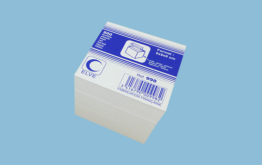 Bloc cube blanc - Ref: 998