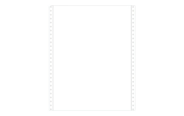 Ref: A4247 - Listing 240x11''4-6 (soit 297 mm) - velin blanc - 70gr - Bandes caroll détachables - 1 pli