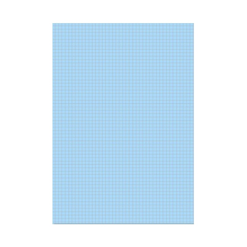 Ref: B12513B - Fiches Bristol Bleu 125x200 quadrillées 5*5 (100 fiches)