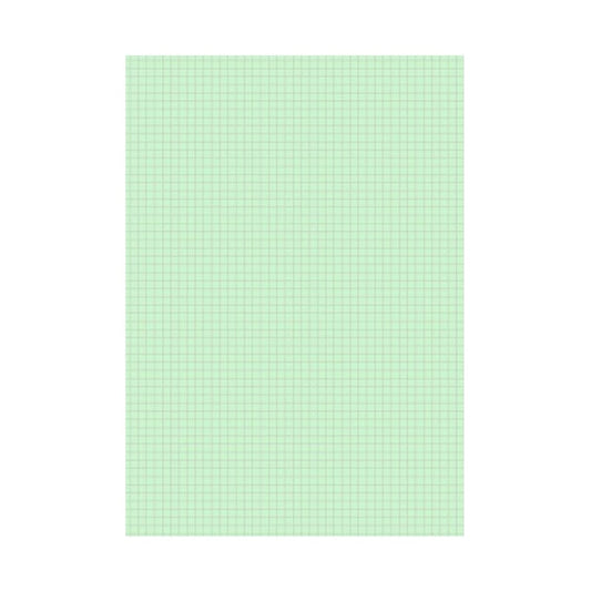 Ref: B14813V - Fiches Bristol Vert 148x210 quadrillées 5*5 (100 fiches)