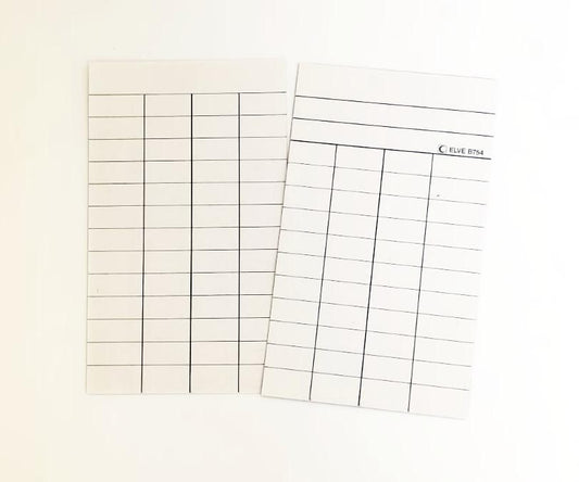 Fiches Bristol Bibliothèque Blanc 4 Colonnes - Ref : B754