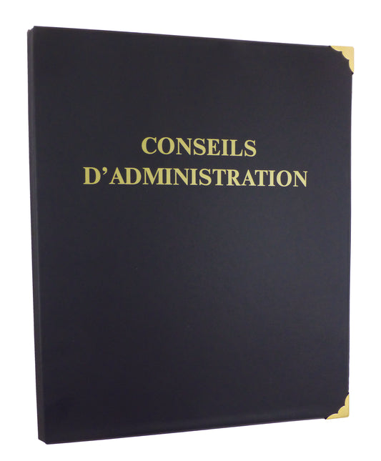 Reliure juridique avec coins or "Conseils d'Administration" - Ref: D57