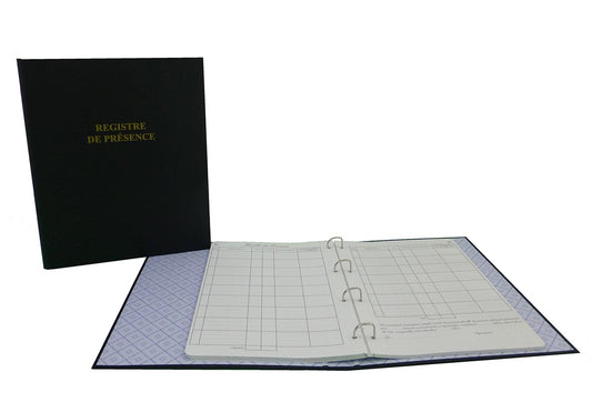 Reliure juridique "Registre de Présence" - Ref: D74