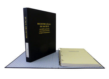 Reliure juridique combinant "50 feuillets d'Assemblées Générales"- Ref : D77