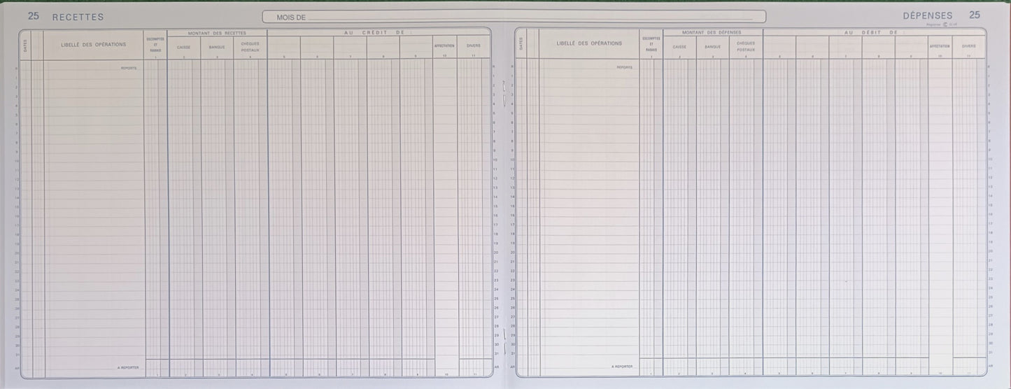 Piqûre "Caisse, banque, chèques postaux" - Ref : 94081